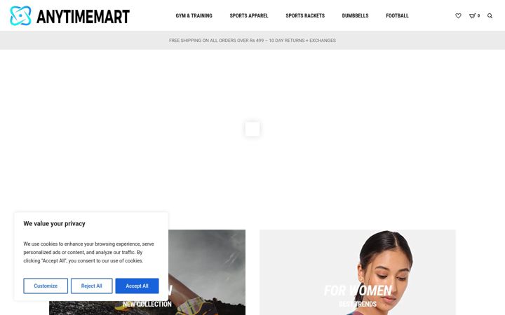 Screenshot of anytimemart.in