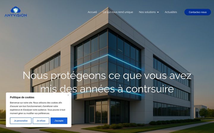 Screenshot of anyvisions.com