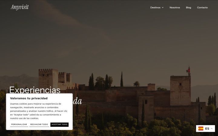 Screenshot of anyvisit.es