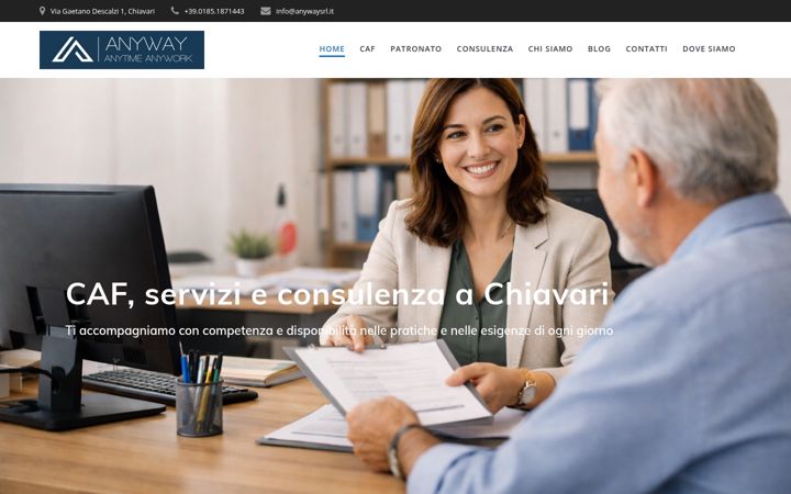 Screenshot of anywaysrl.it