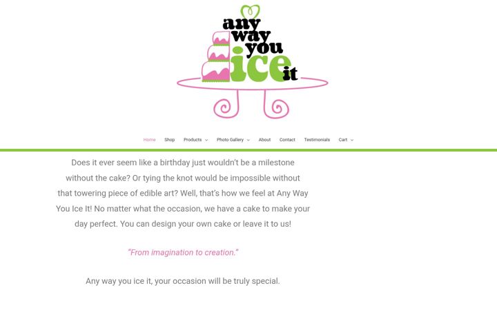 Screenshot of anywayyouiceit.com