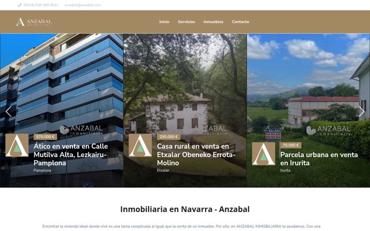 Screenshot of anzabal.com