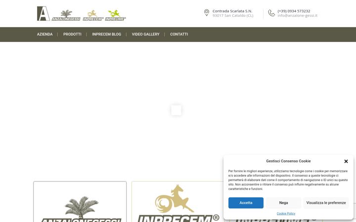 Screenshot stránky anzalone-gessi.it