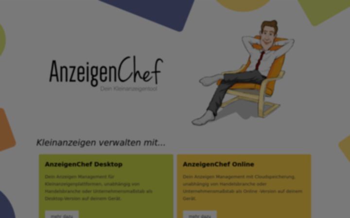 Snímek obrazovky anzeigenchef-online.de