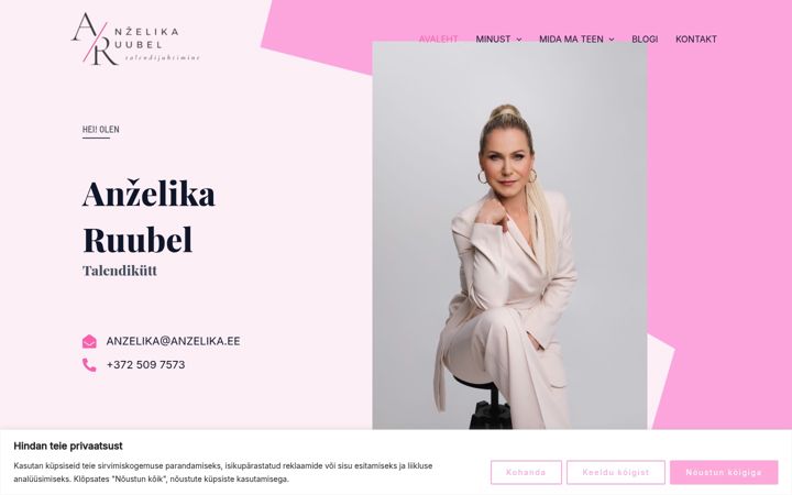 Snímek obrazovky anzelika.ee
