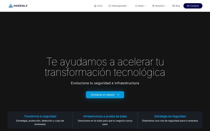 Screenshot of anzenly.com