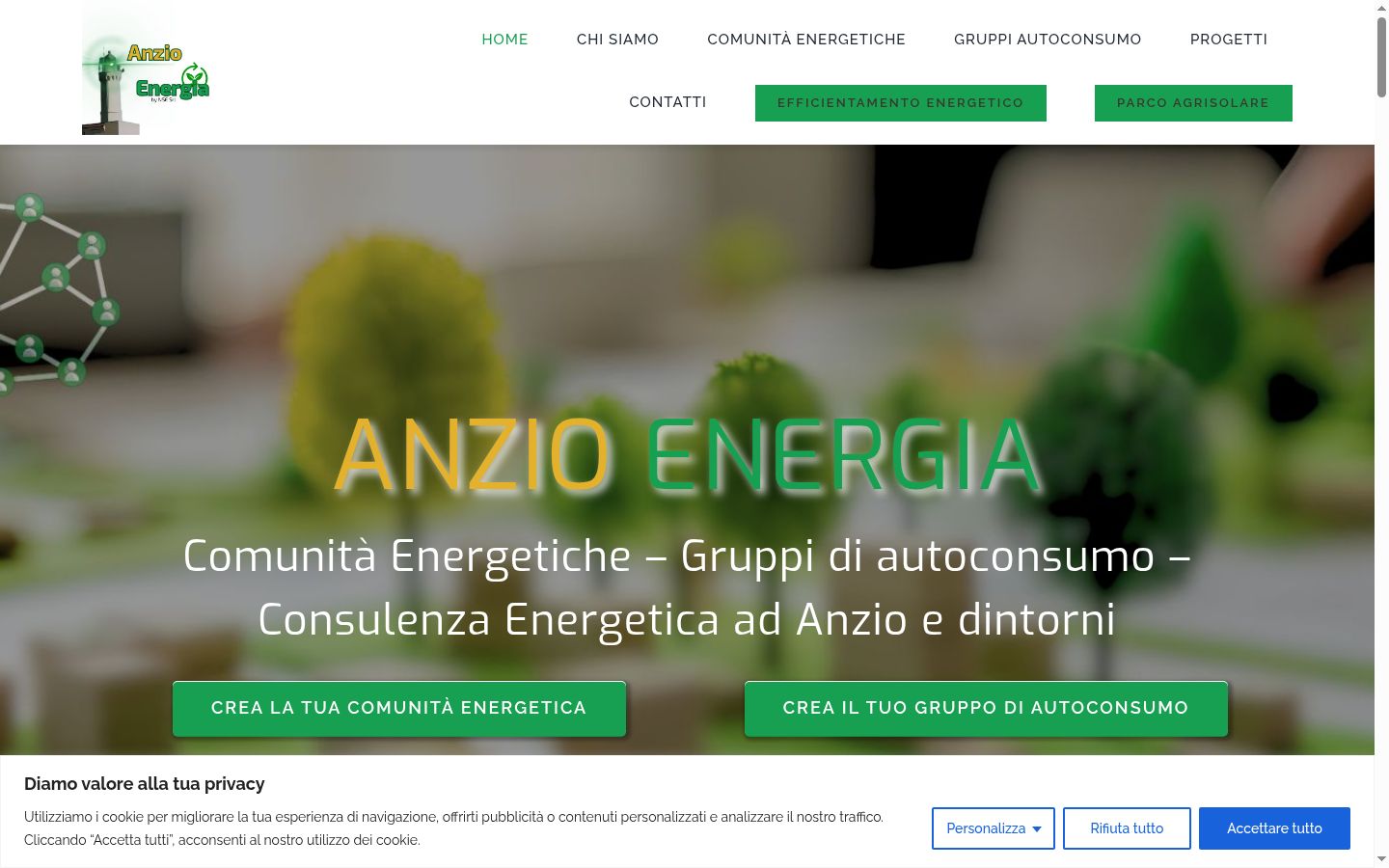 Captura de ecrã do banner de consentimento apresentado antes de qualquer interação