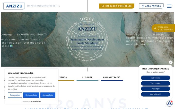 Screenshot of anzizu.es