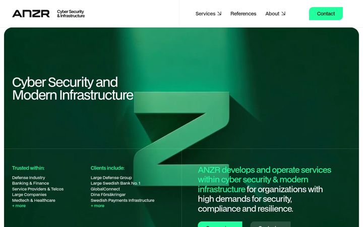 Captura de ecrã de anzr.co