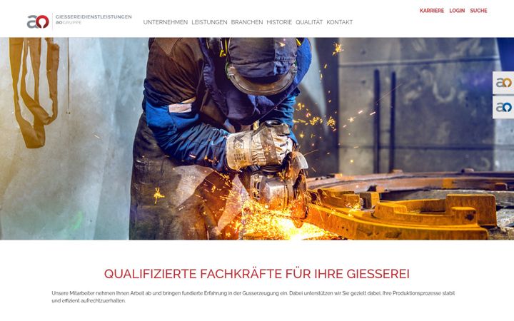 Ekrano kopija ao-giessereidienstleistungen.de