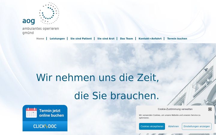 Screenshot of ao-gmuend.de