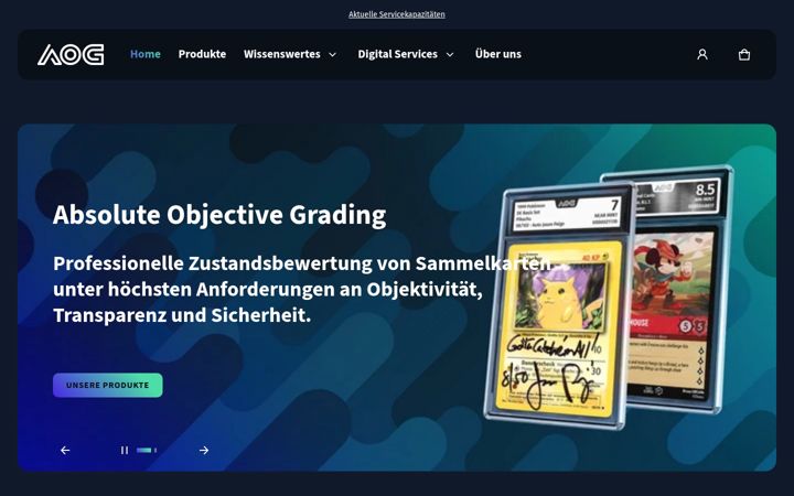 Screenshot of ao-grading.com