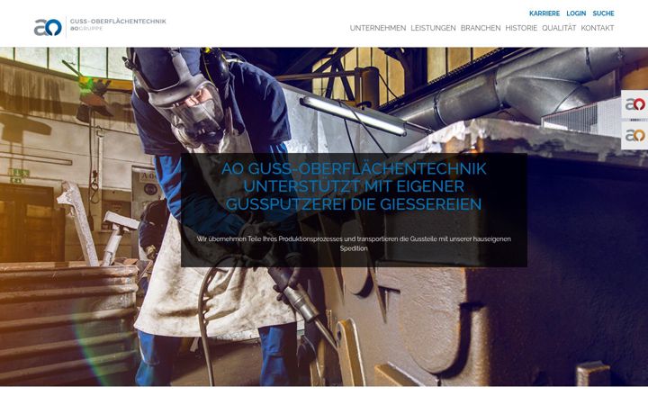 Screenshot of ao-gusstechnik.de