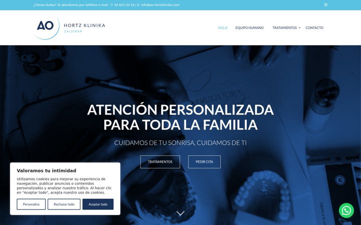 Screenshot of ao-hortzklinika.com
