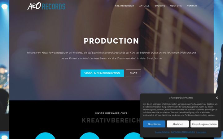 Screenshot of ao-records.de
