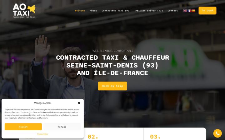 Screenshot of ao-taxi.fr