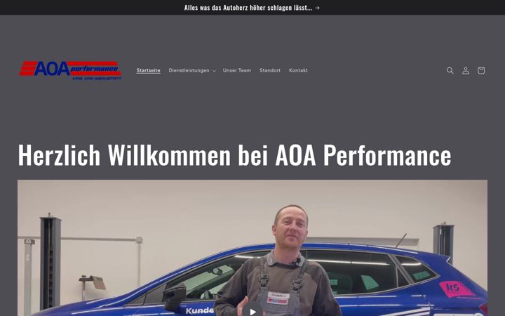 Screenshot of aoa-performance.de