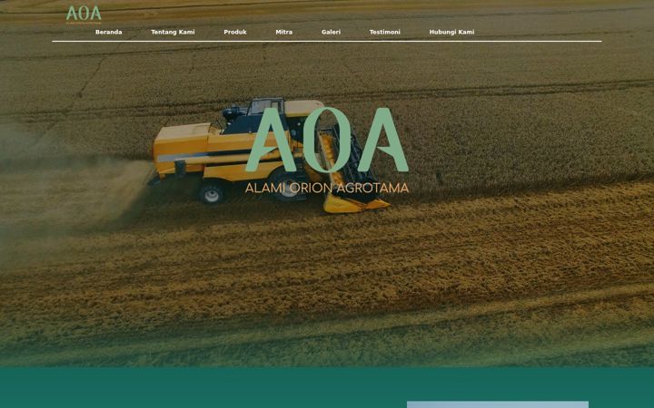 Screenshot of aoa.co.id
