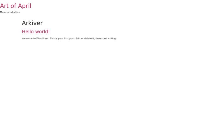 Screenshot of aoamusic.dk