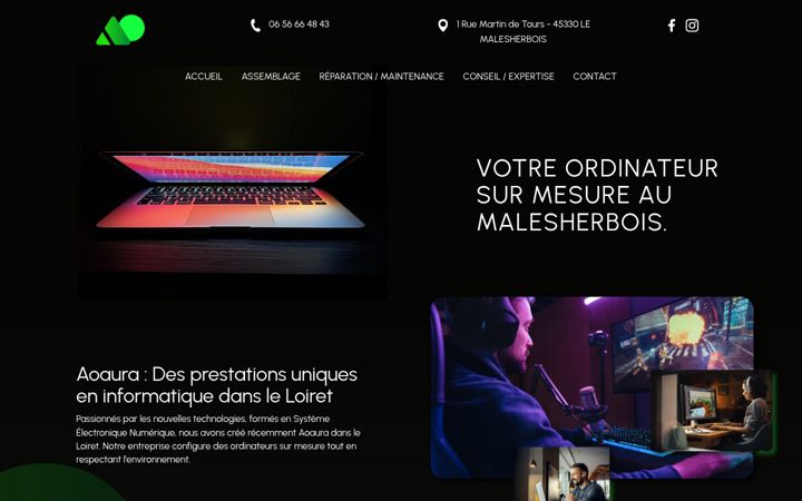 Screenshot of aoaura-45.fr