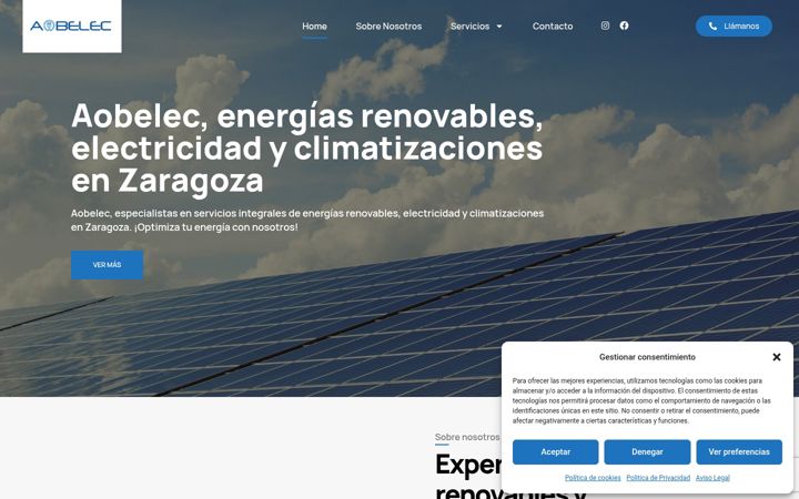 Screenshot of aobelec.com