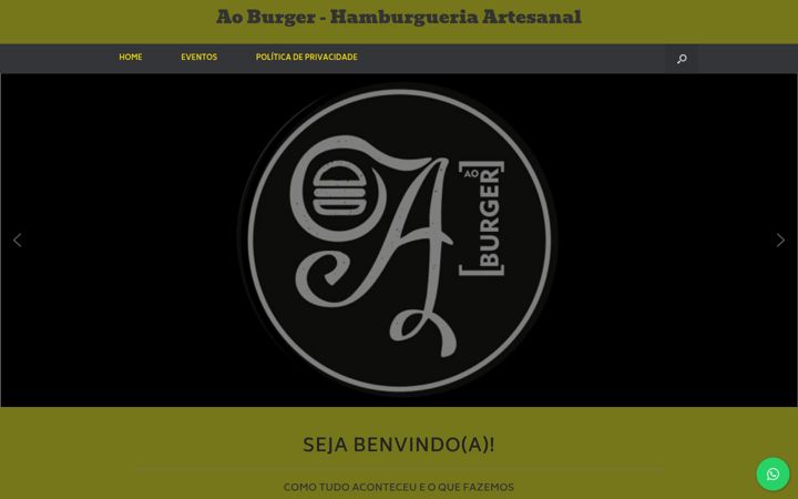 Screenshot of aoburger.com.br