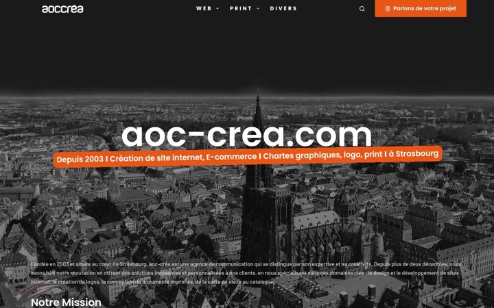 Skjámynd af aoc-crea.com