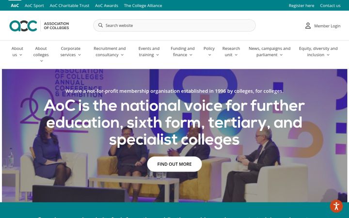 Screenshot di aoc.co.uk