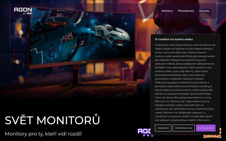 Screenshot di aocmonitory.cz