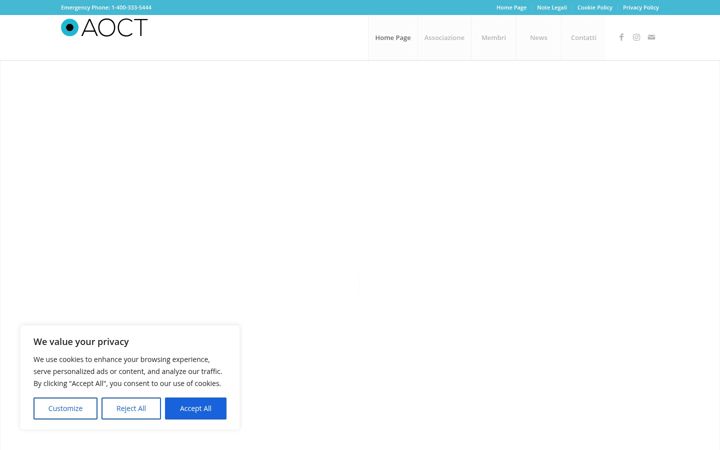 Screenshot of aoct.ch