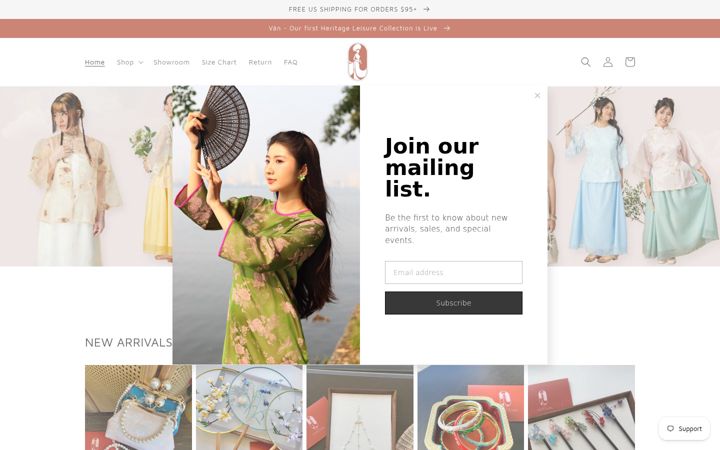 Screenshot of aodaibycutesass.com