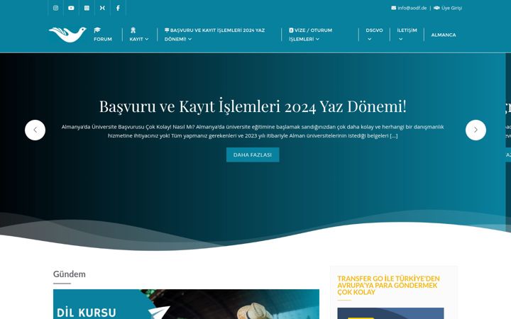 Screenshot of aodf.de