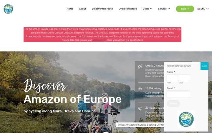 Screenshot von aoebiketrail.com