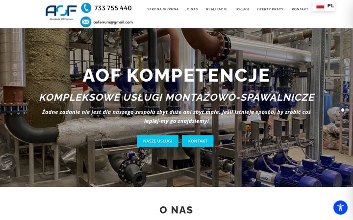 Ekraanipilt saidist aof.com.pl