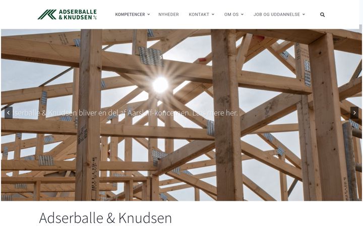Screenshot of aogk.dk