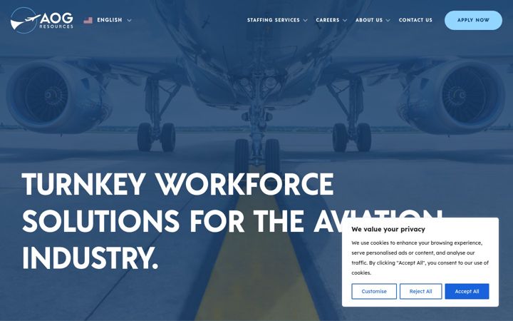Screenshot van aogresourcesllc.com