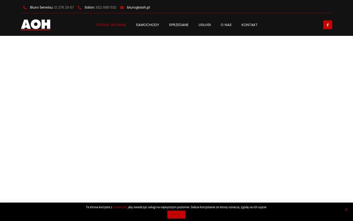 Captura de ecrã de aoh.pl