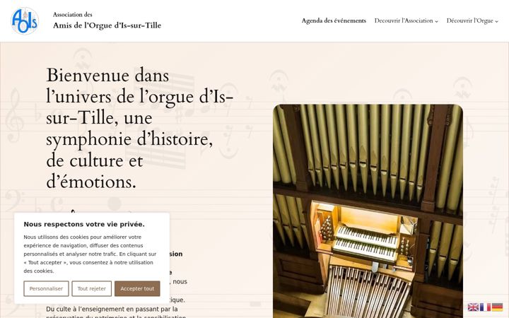 Screenshot of aois.fr