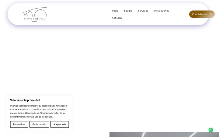 Screenshot of aoizdental.com