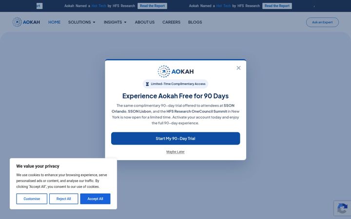 Captura de pantalla de aokah.com
