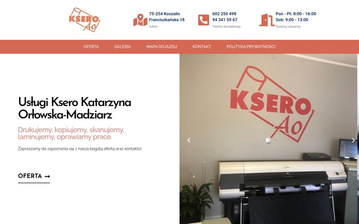 Screenshot of aoksero-koszalin.pl