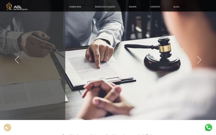 Captura de pantalla de aoladvogados.com.br