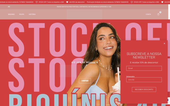 Screenshot of aoleuapparel.com