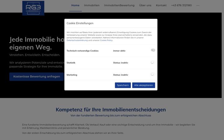 Screenshot of aom-immo.at