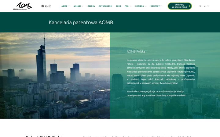 Screenshot of aomb.pl