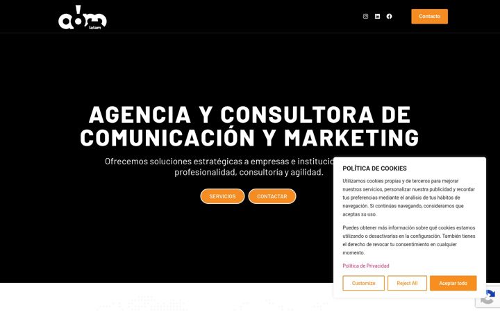 Zrzut ekranu aomcomunicacion.mx