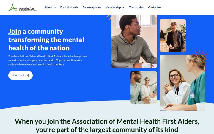 Screenshot of aomhfa.org