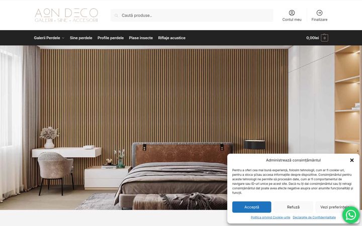 Screenshot von aondeco.ro