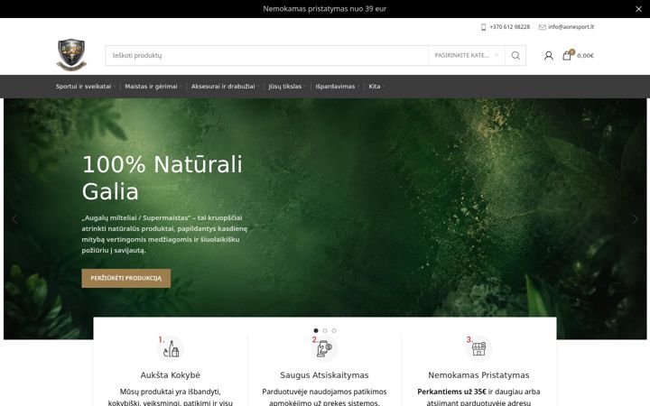 Screenshot of aone.lt
