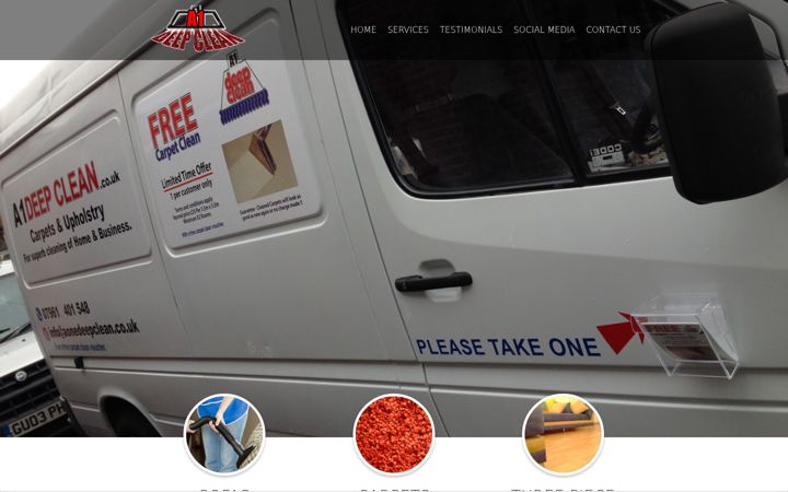 Screenshot von aonedeepclean.co.uk